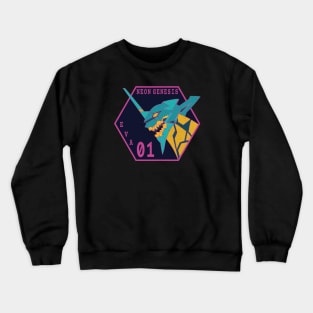 Vintage Neon Genesis Evangelio Crewneck Sweatshirt